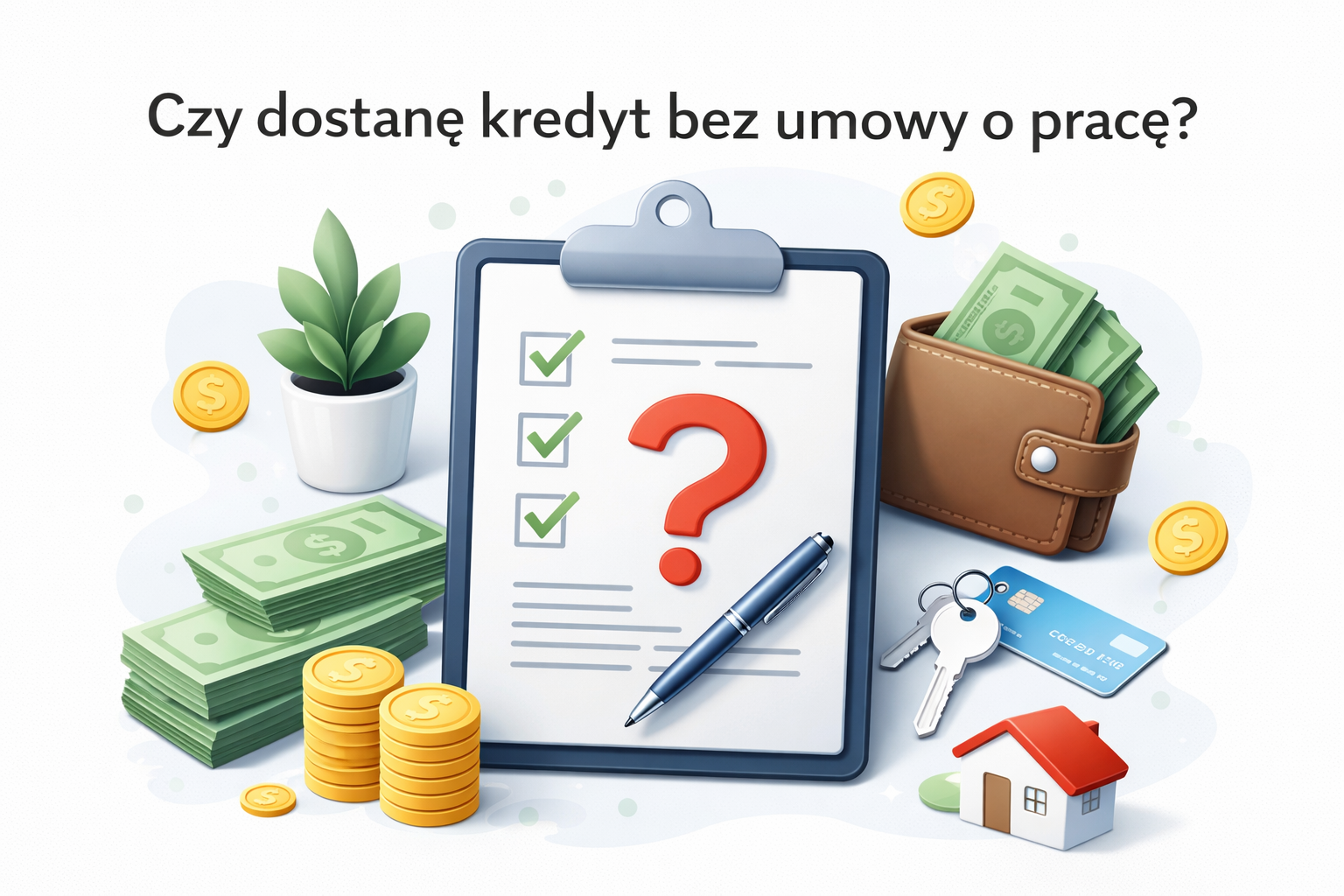 Czy dostanę kredyt bez umowy o pracę?