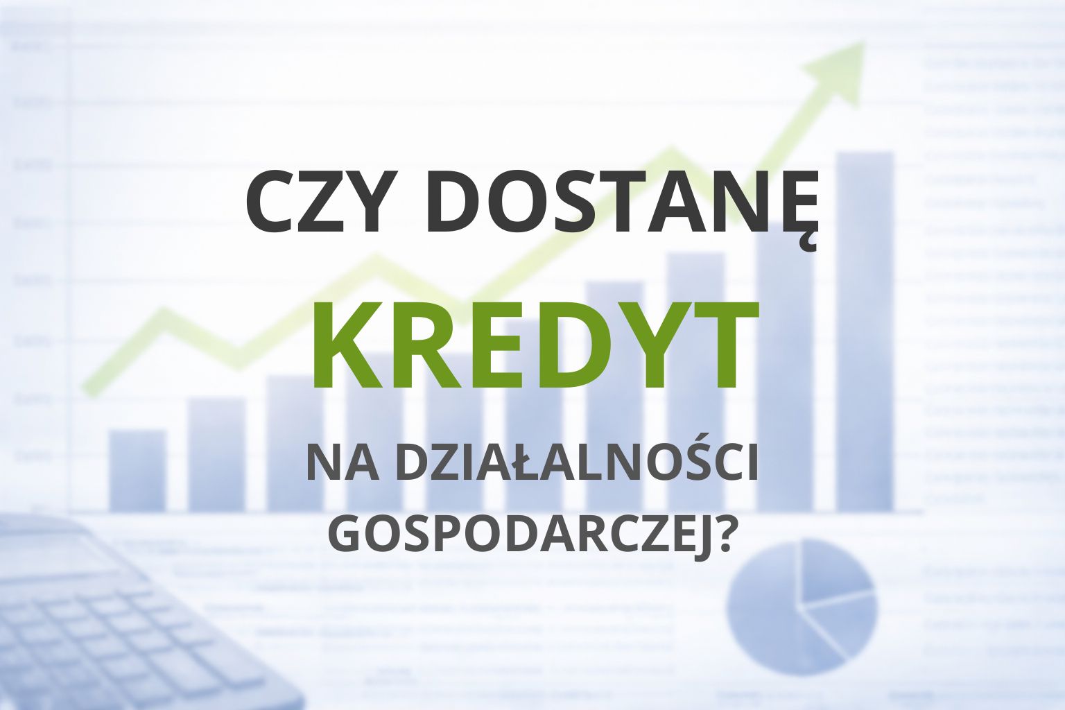 Czy dostanę kredyt na działalności gospodarczej?