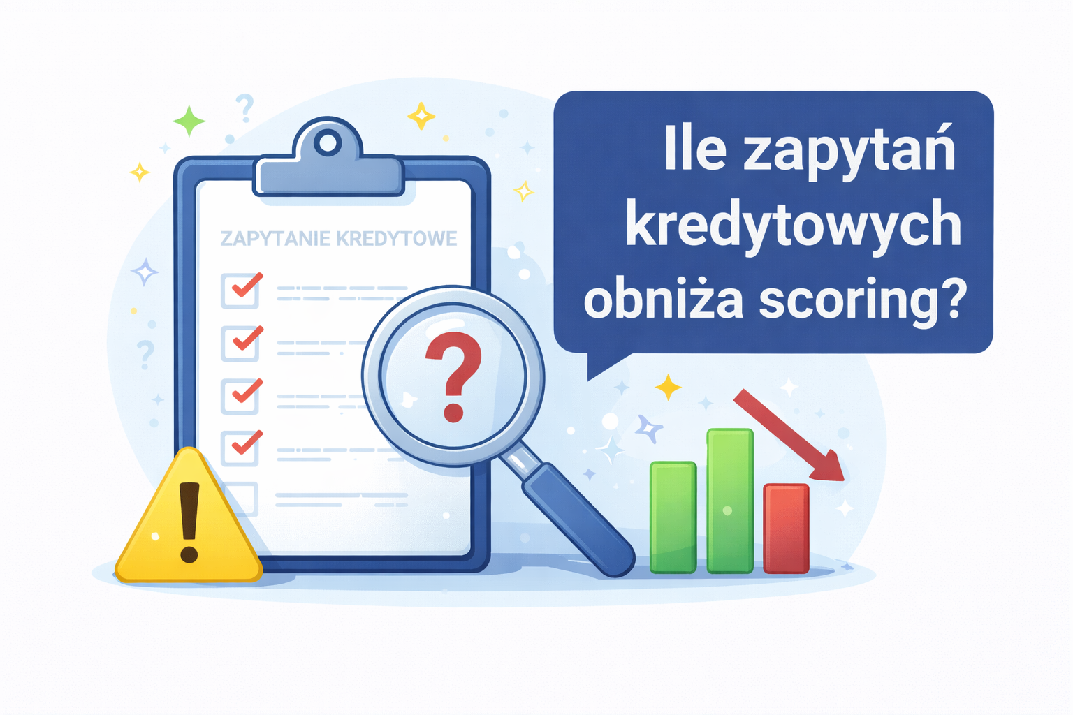 Ile zapytań kredytowych obniża scoring?
