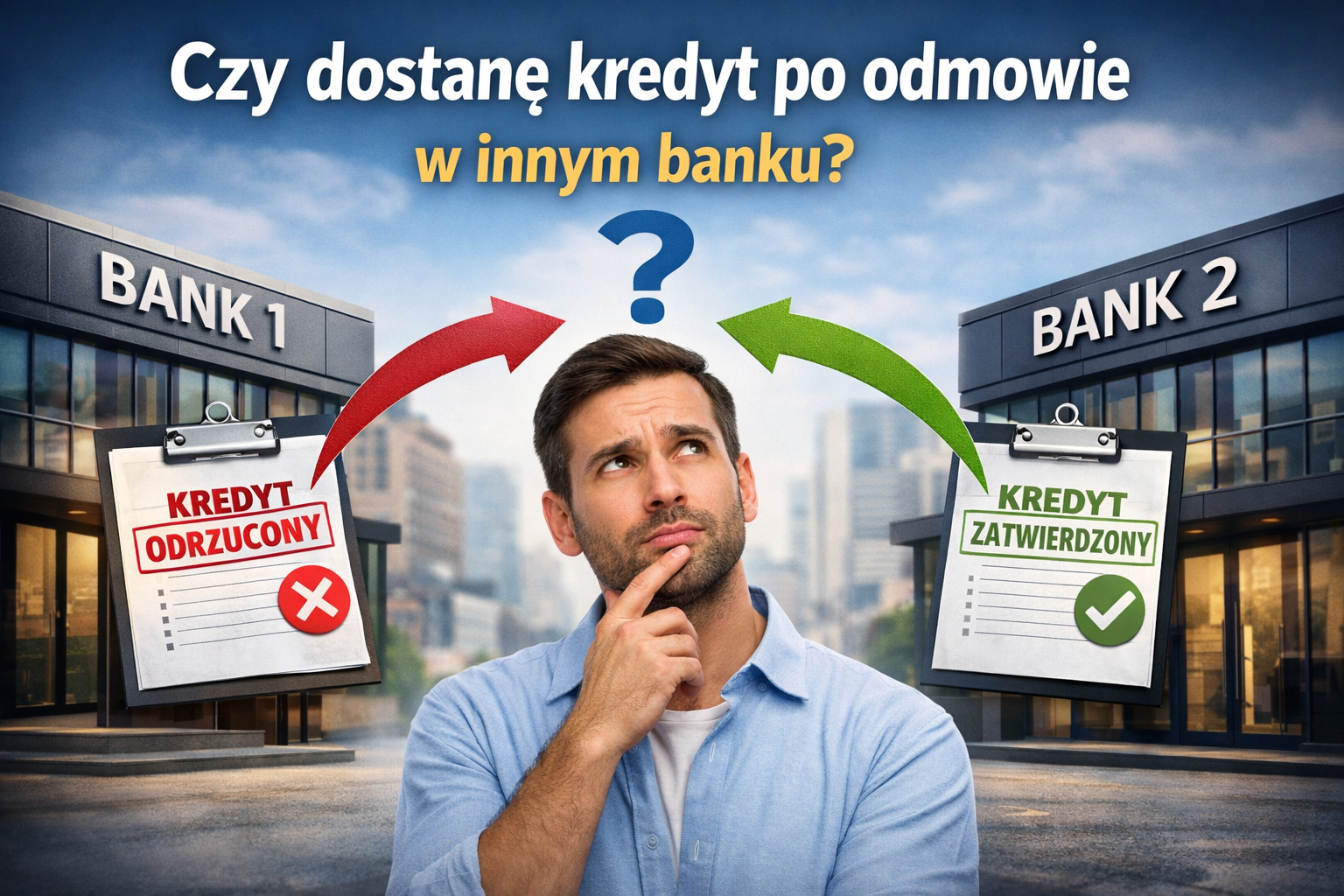 Czy dostanę kredyt po odmowie w innym banku?