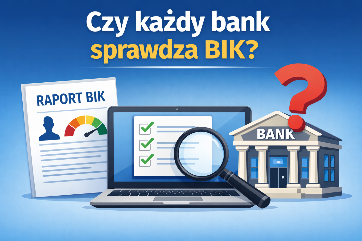 Czy każdy bank sprawdza BIK?