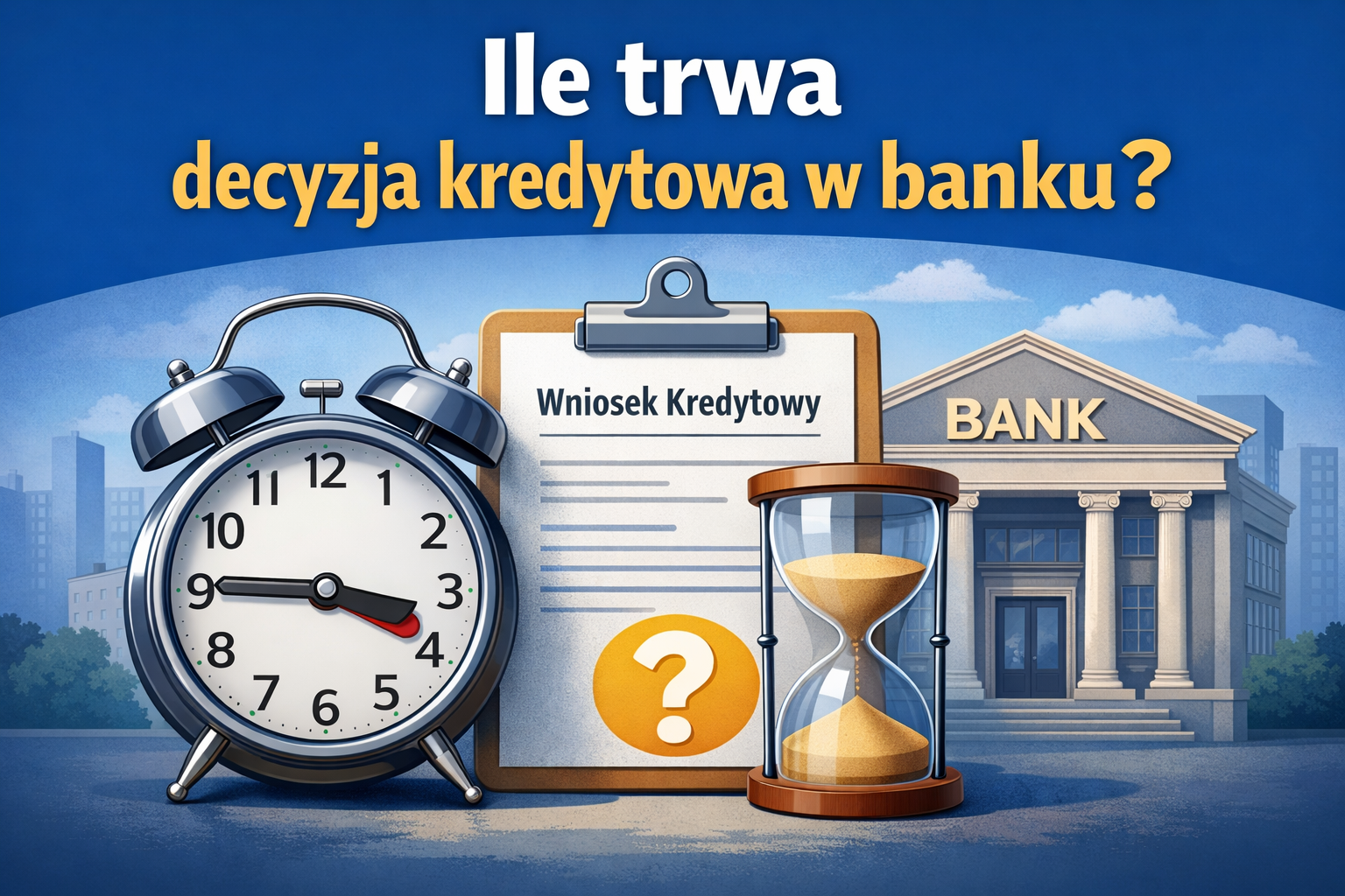 Ile trwa decyzja kredytowa w banku?