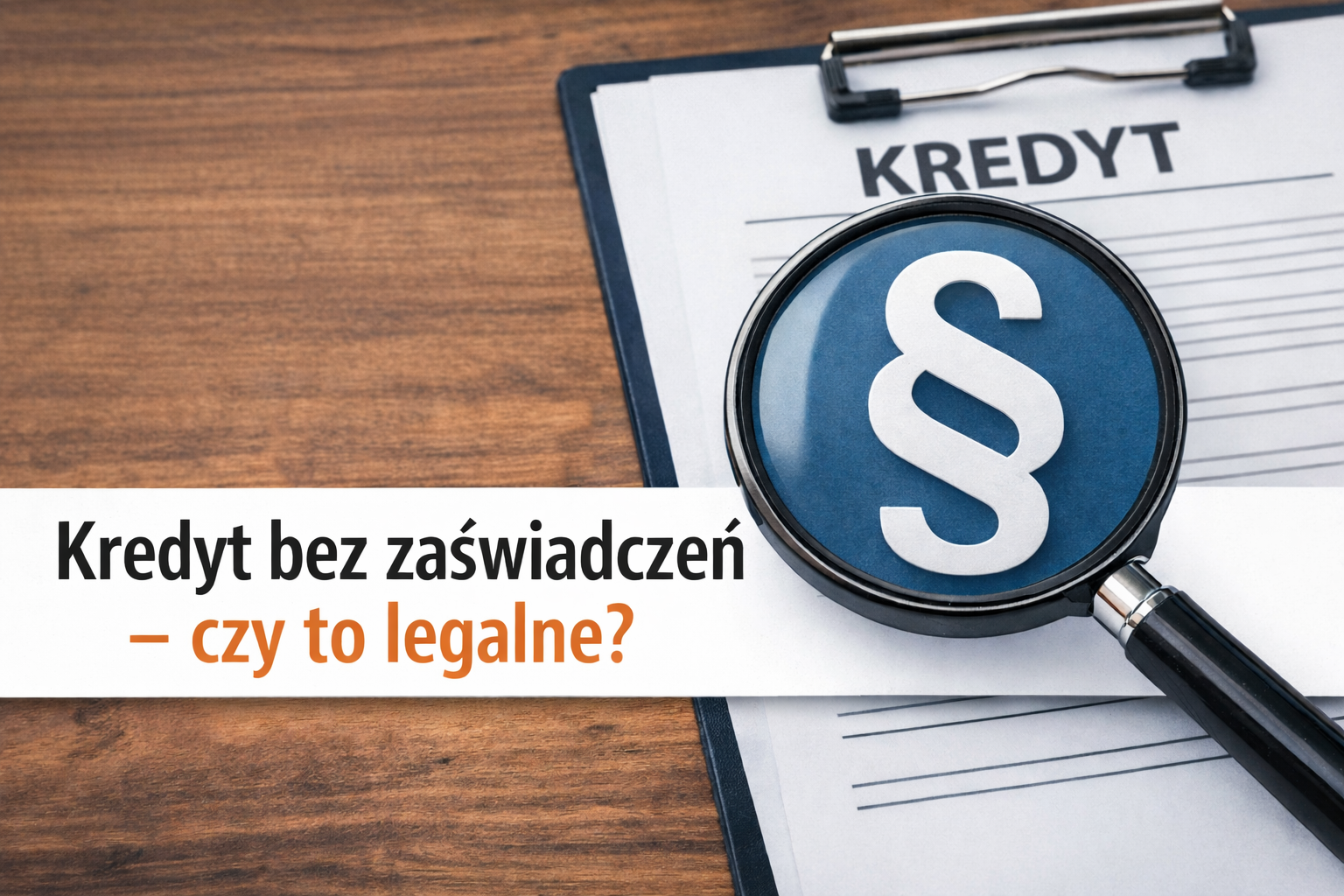 Kredyt bez zaświadczeń – czy to legalne?