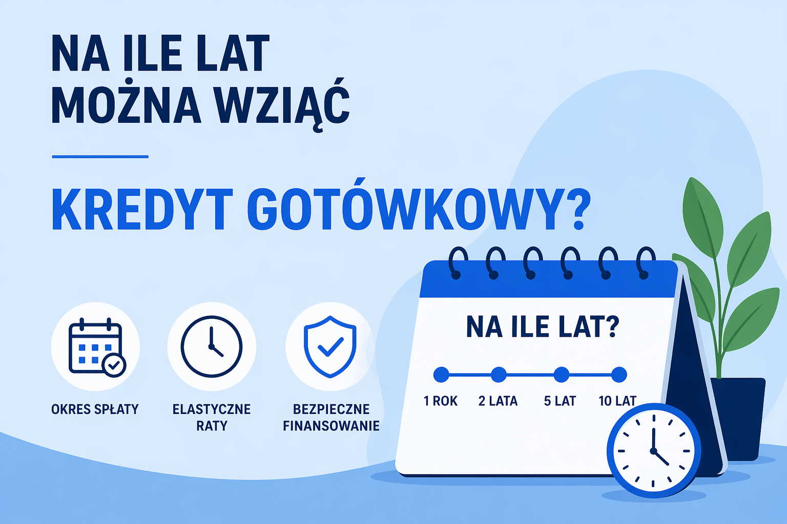 Na ile lat można wziąć kredyt gotówkowy?